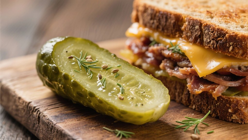 dill pickles enhance reubens
