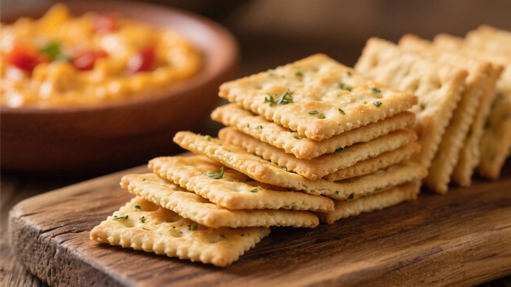 diverse crackers enhance rotel dip