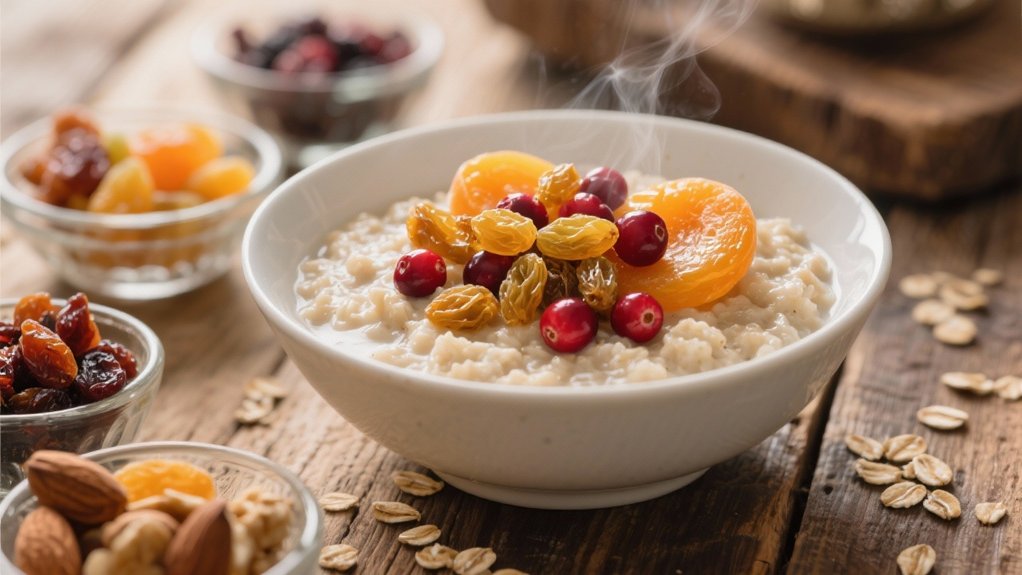 dried fruits enhance oatmeal nutrition
