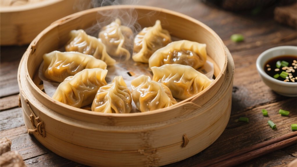 dumplings enhance mongolian beef