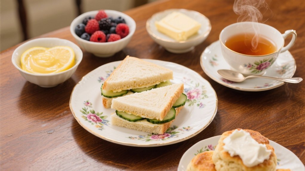 earl grey and cucumber sandwiches