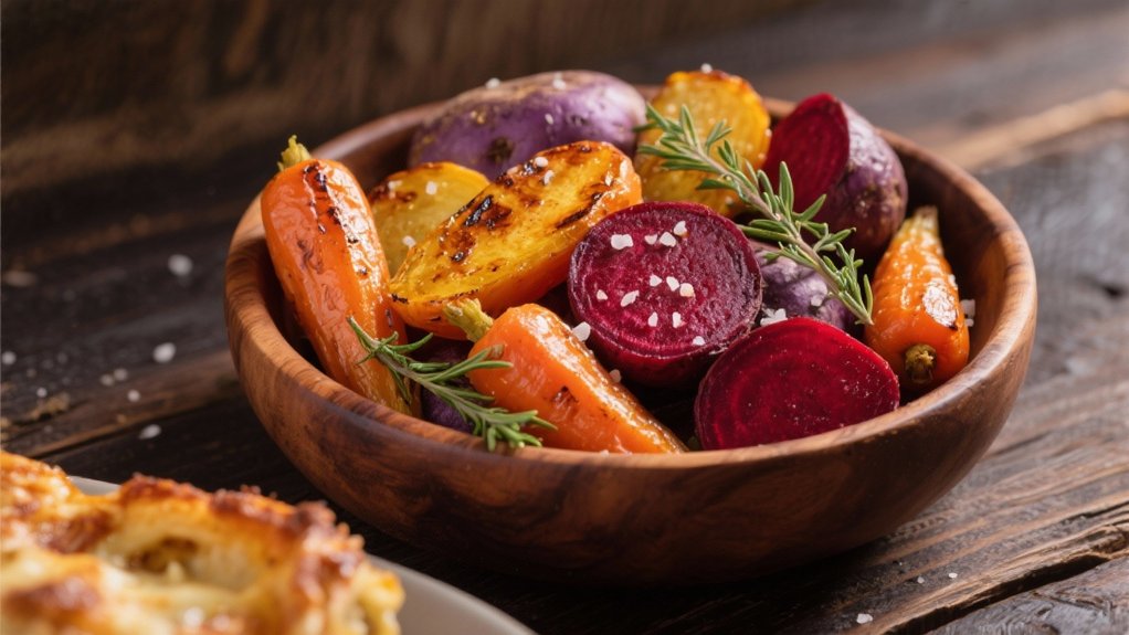 earthy roasted root vegetables