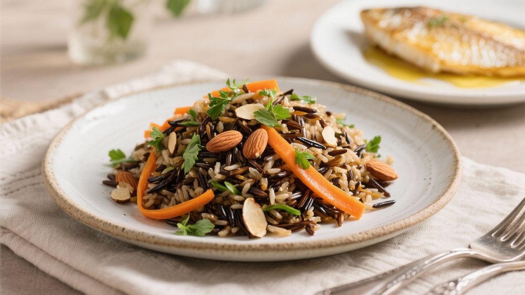 earthy wild rice pilaf