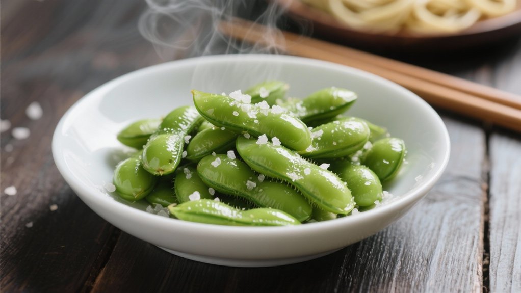 edamame seasoned with salt