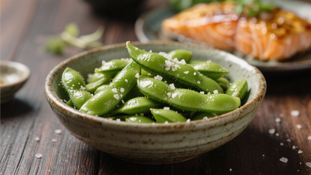 edamame seasoned with salt