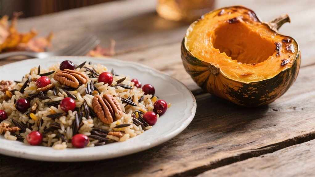 elegant autumn wild rice