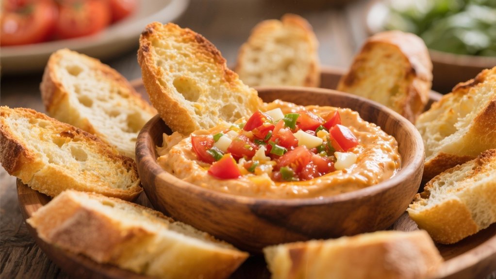 elegant baguette dipper slices