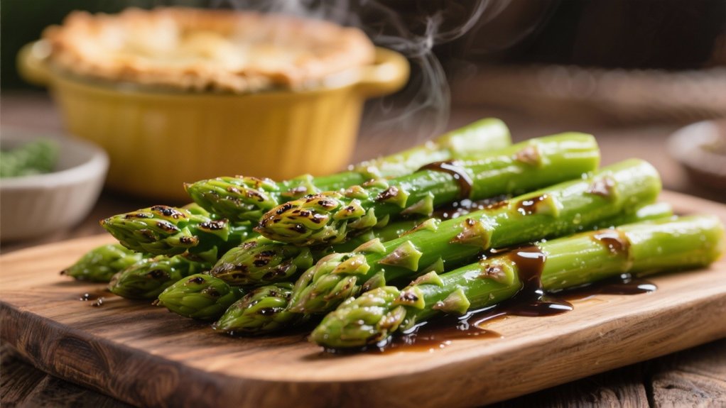 elegant balsamic asparagus side