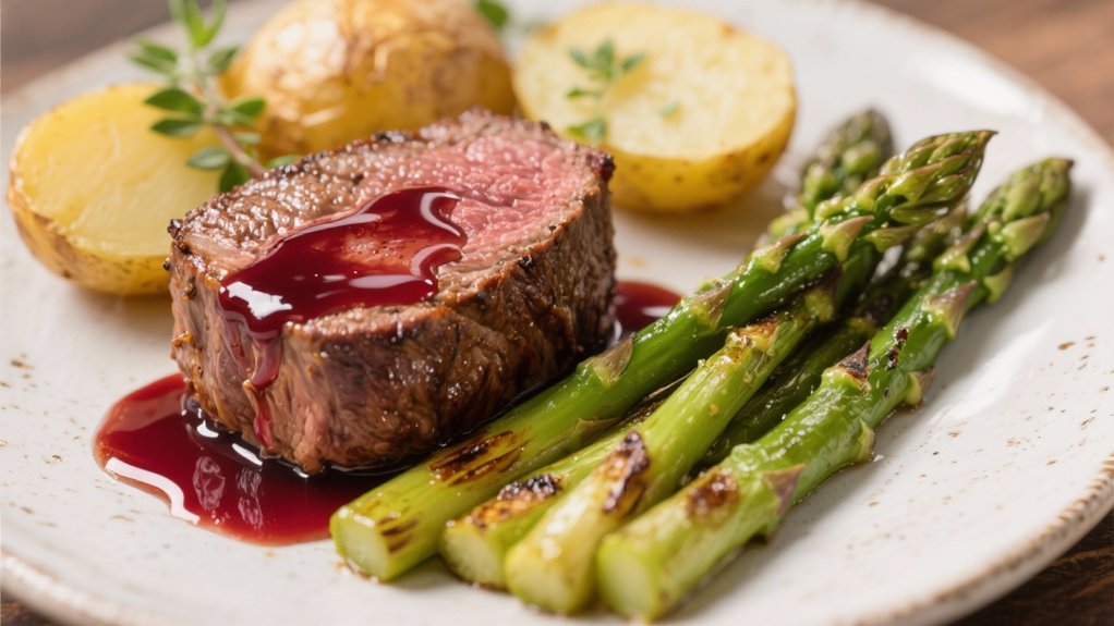 elegant beef and asparagus