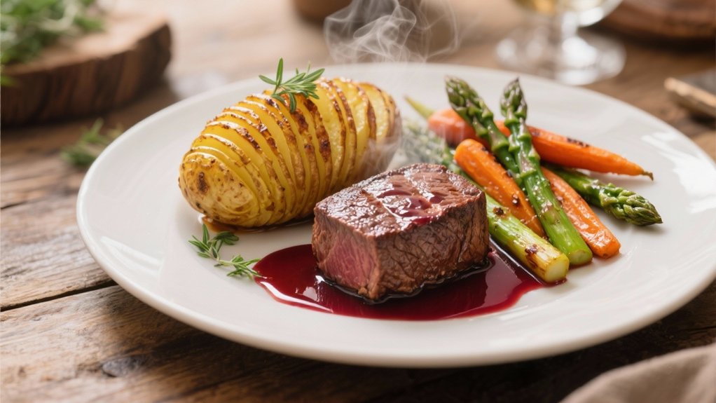 elegant beef with potatoes
