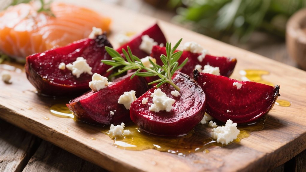 elegant beet and goat cheese