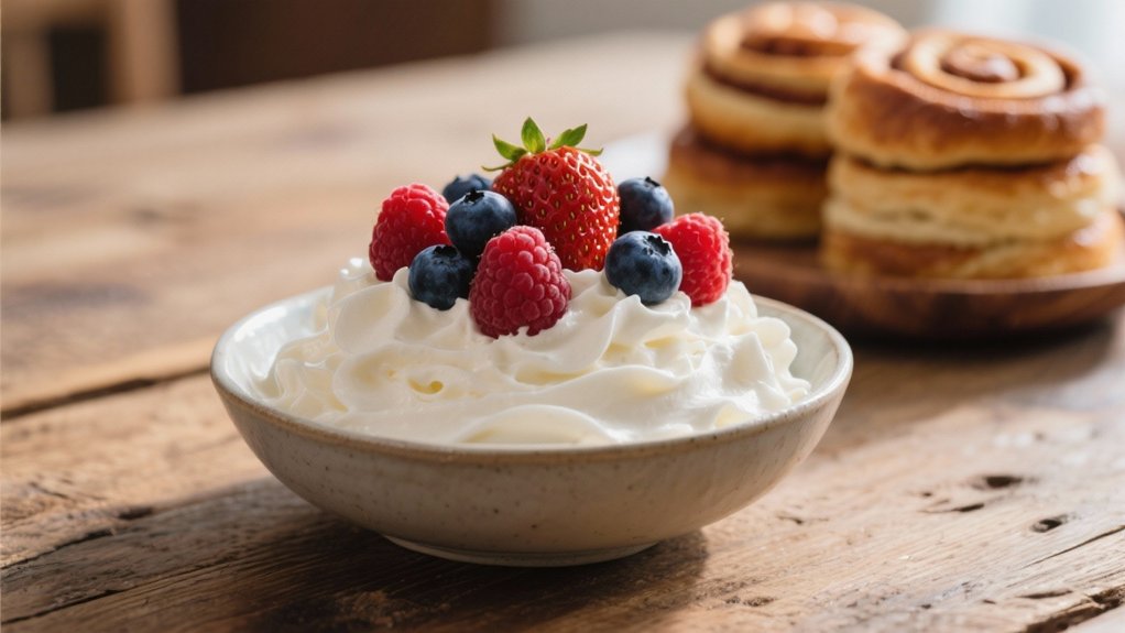 elegant brunch with berries