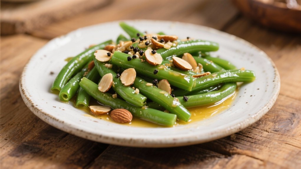 elegant buttered green beans