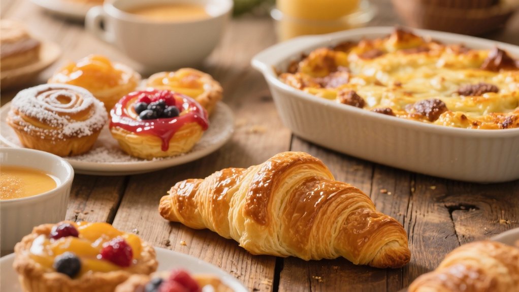 elegant buttery breakfast pastries