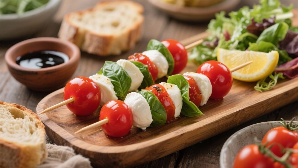 elegant caprese skewers recipe