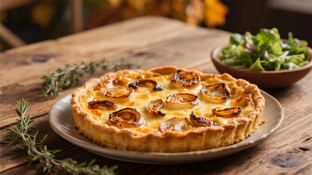elegant caramelized onion tart