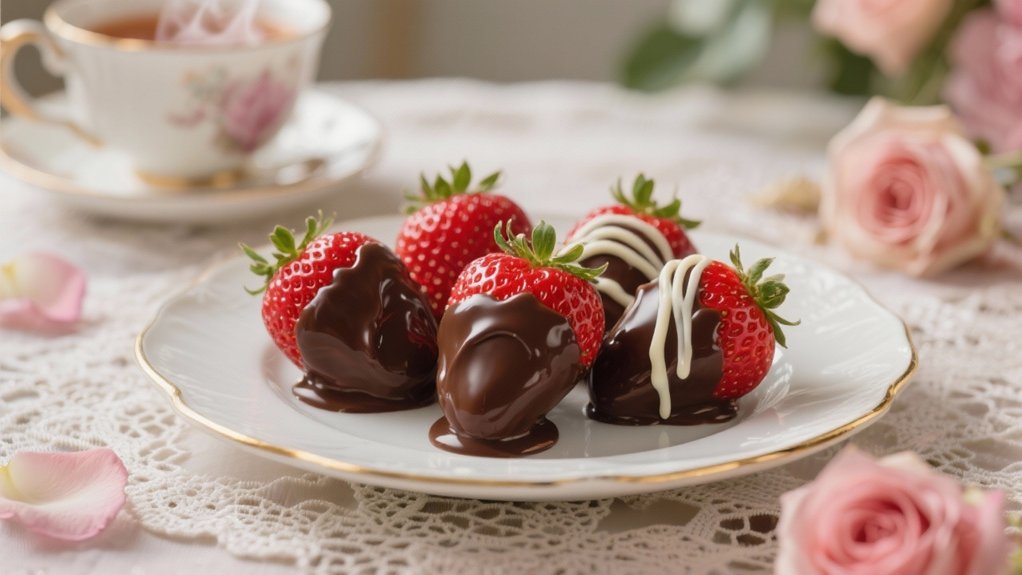 elegant chocolate covered strawberries