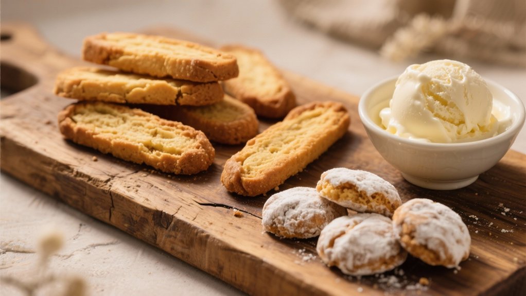 elegant cookies and ice cream