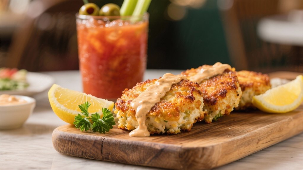 elegant crab cake pairing