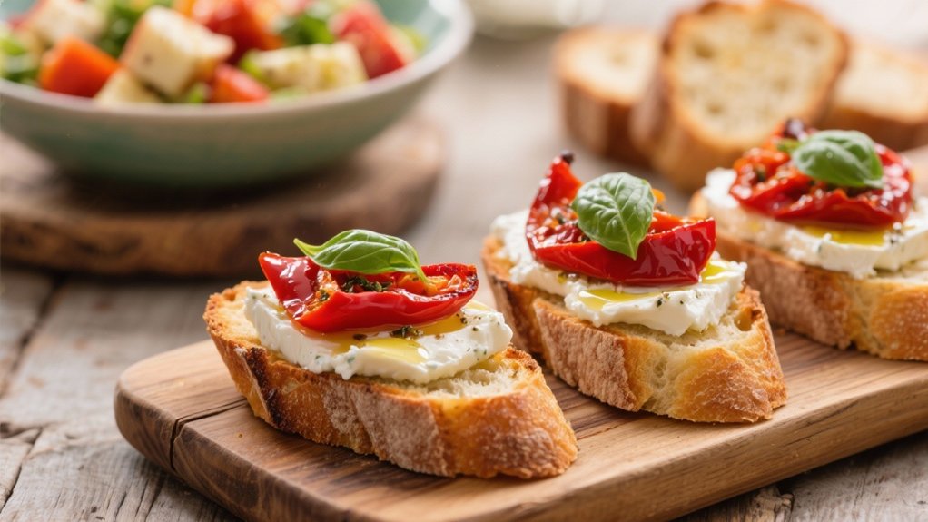 elegant crostini with flavor