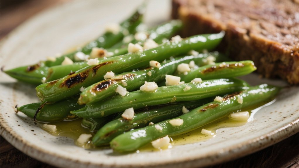 elegant effortless garlic green beans
