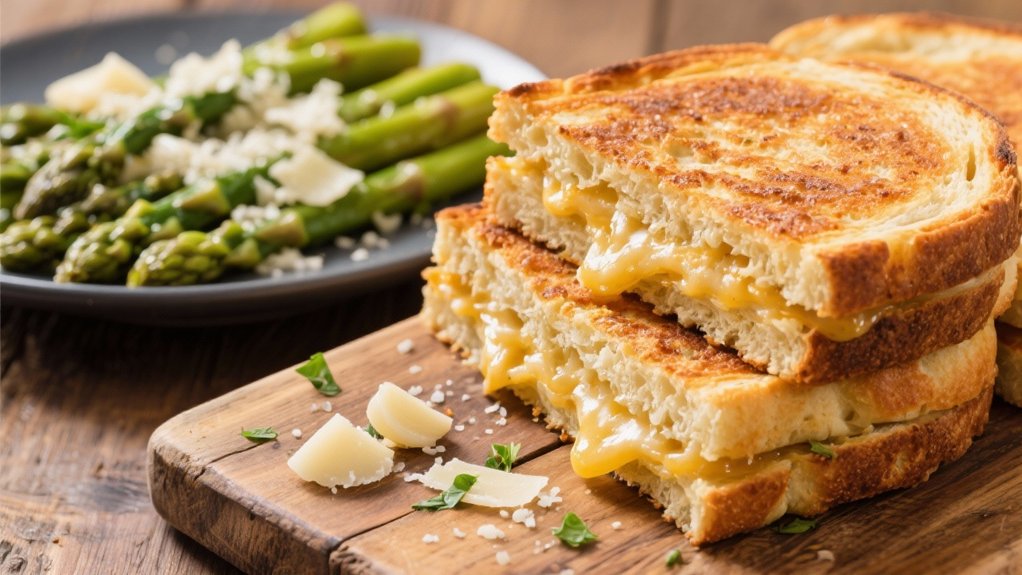 elegant garlic parmesan asparagus