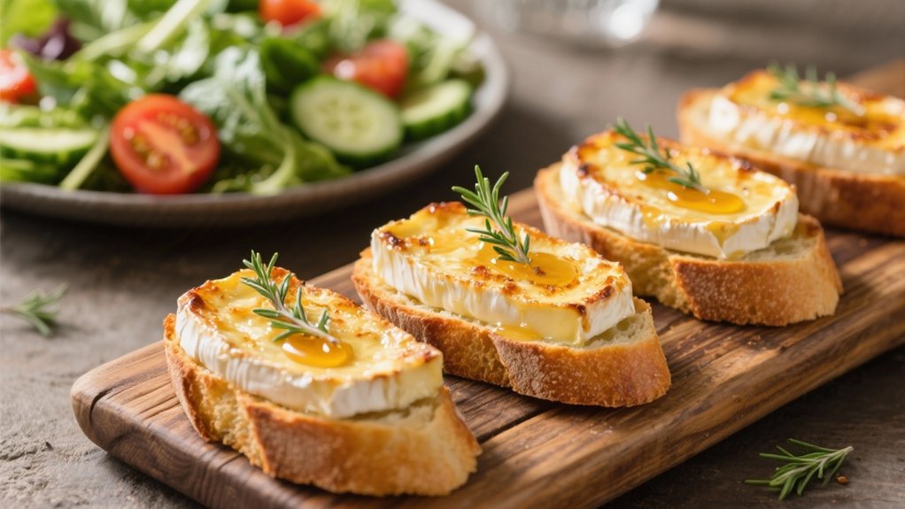 elegant goat cheese crostini