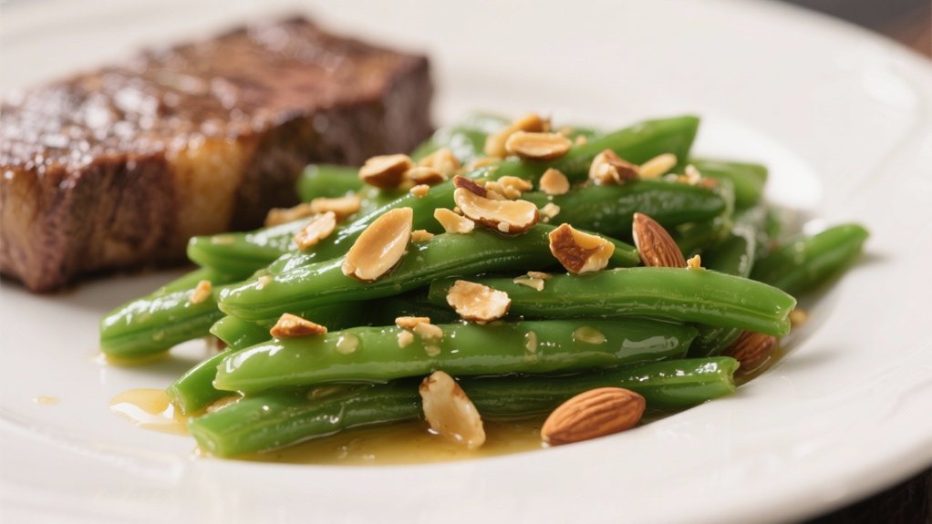 elegant green beans almondine recipe