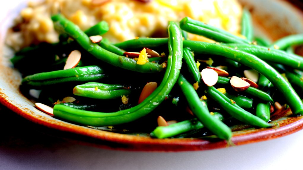elegant green beans side