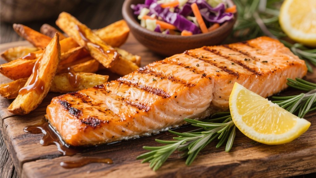 elegant grilled salmon pairing
