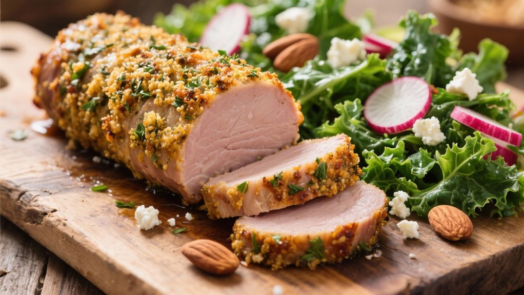 elegant herb crusted pork tenderloin