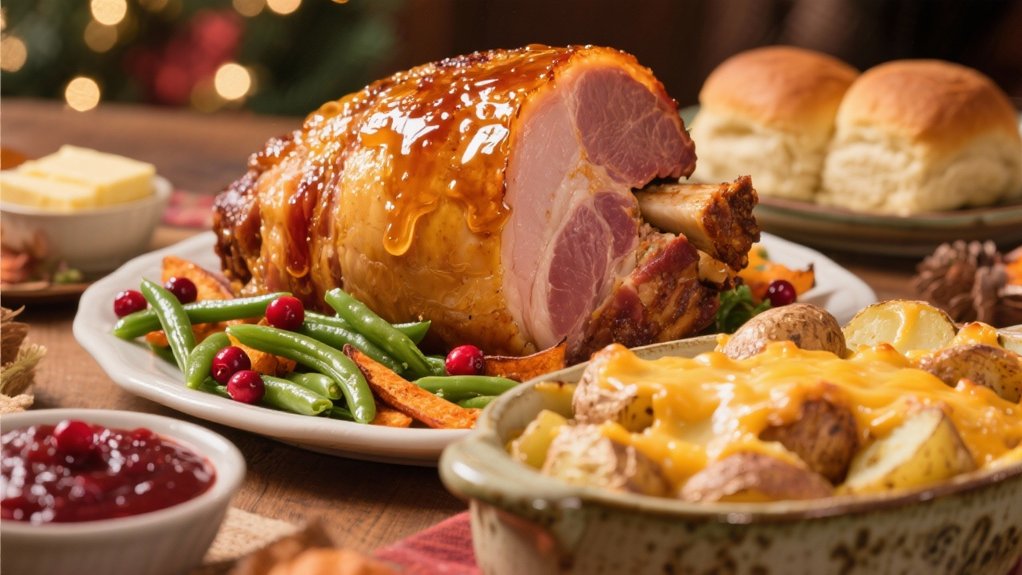 elegant honey glazed ham