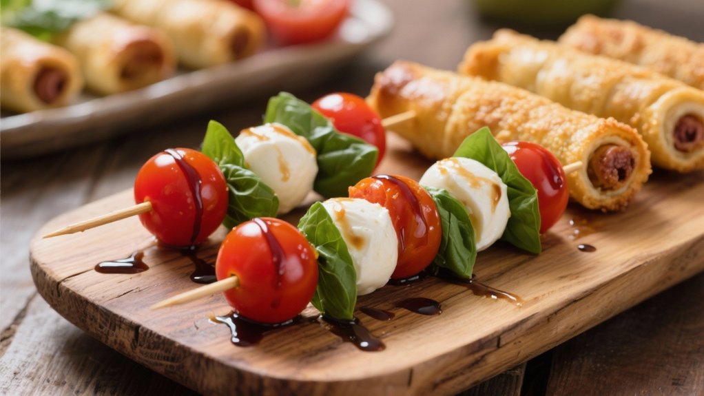 elegant italian appetizer skewers