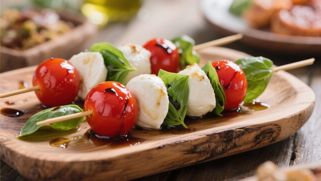 elegant italian appetizer skewers