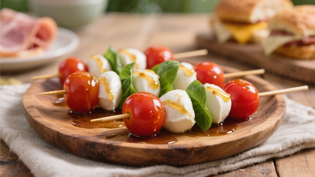 elegant italian appetizer skewers