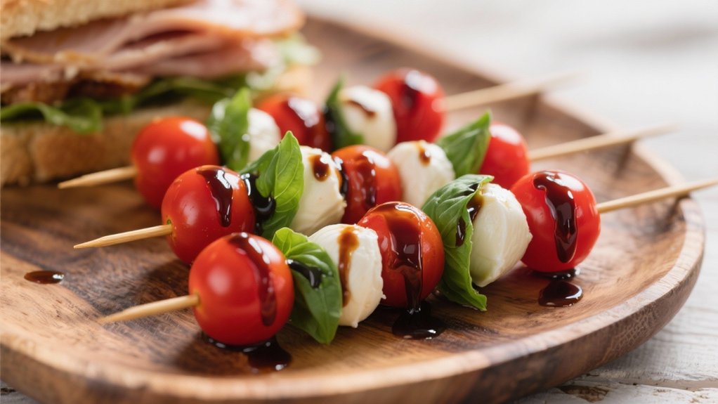 elegant mediterranean appetizer skewers