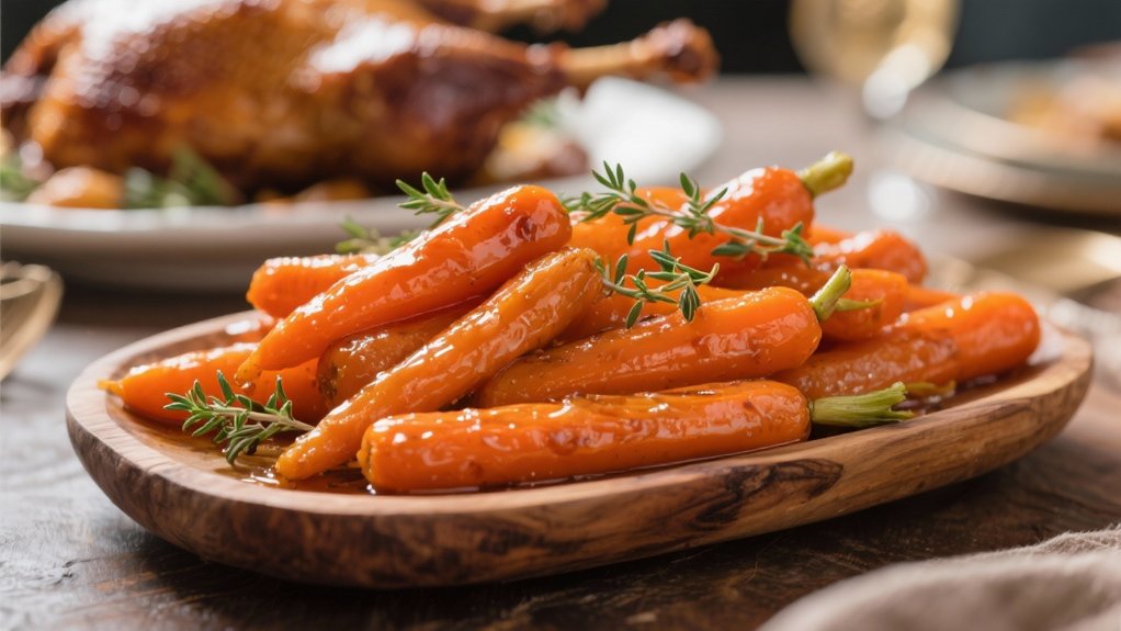 elegant orange glazed carrots