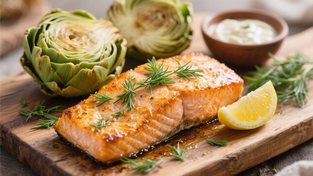 elegant pan seared salmon dish