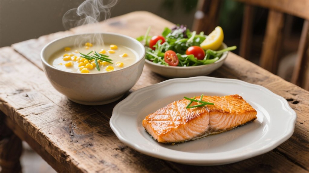 elegant pan seared salmon pairing