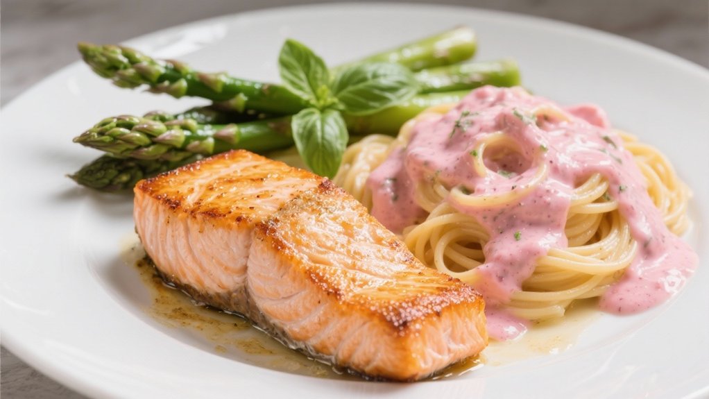 elegant pan seared salmon preparation