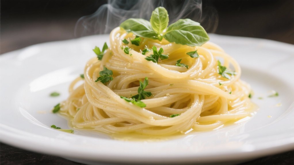 elegant pasta with herbs