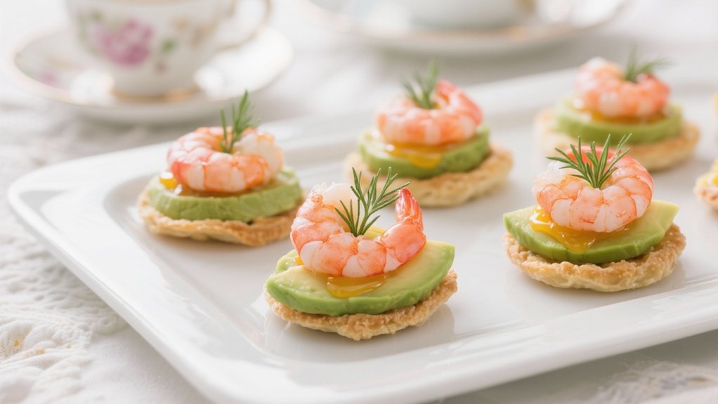 elegant prawn avocado canap s