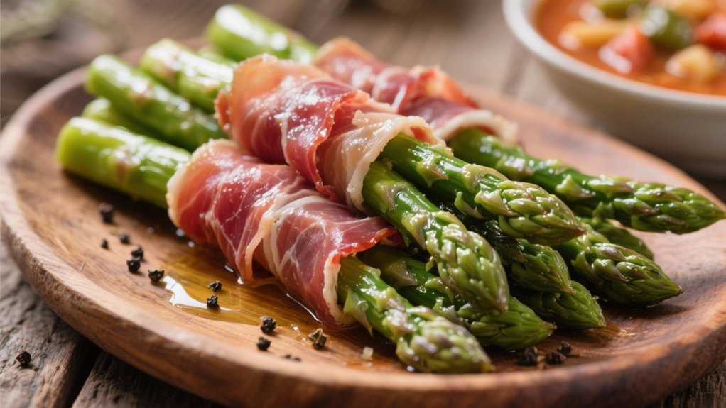 elegant prosciutto asparagus bites