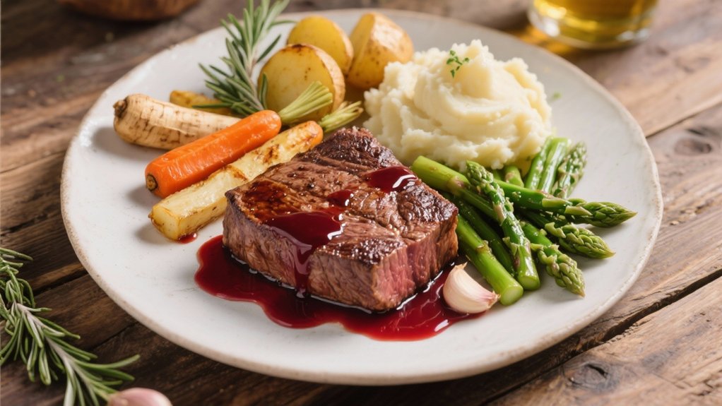 elegant red wine sauce