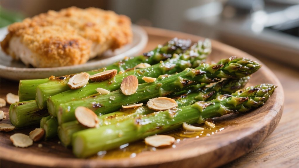 elegant roasted garlic asparagus
