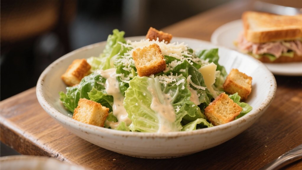 elegant salad complements melts