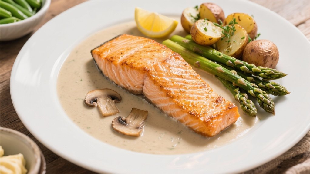 elegant salmon soup pairing