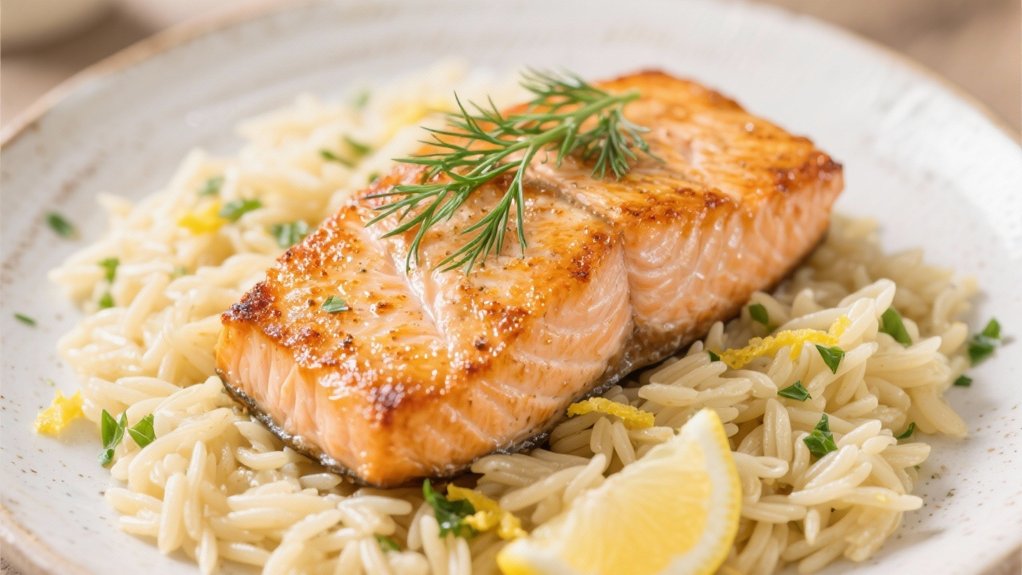 elegant salmon with dill