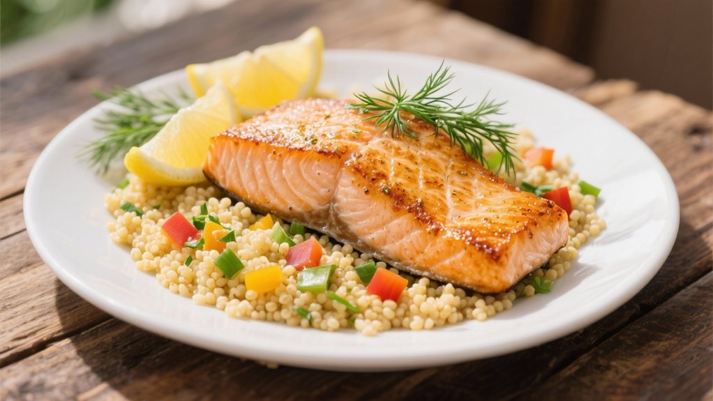 elegant salmon with dill