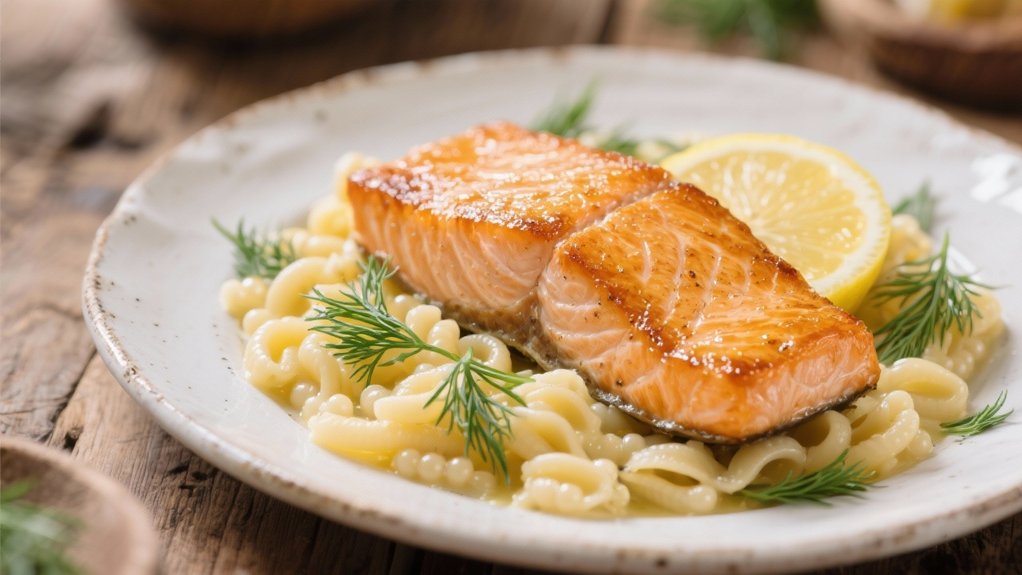 elegant salmon with dill